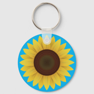 Beautiful Summer Sunflower Keychain Schlüsselanhänger
