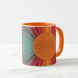Beautiful Sunny Sun Rays Southwestern Folk Art Tasse