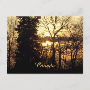 Beautiful Sunset in Quebec, Kanada Personalisiert Postkarte