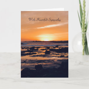 Beautiful Sunset Sympathy Card Karte