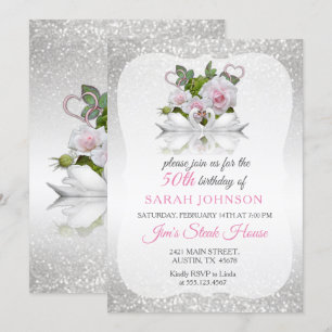 Beautiful Swan Birthday Einladung