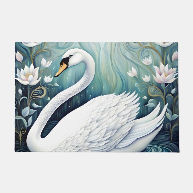 Beautiful Swan Fußmatte (Vorderseite)