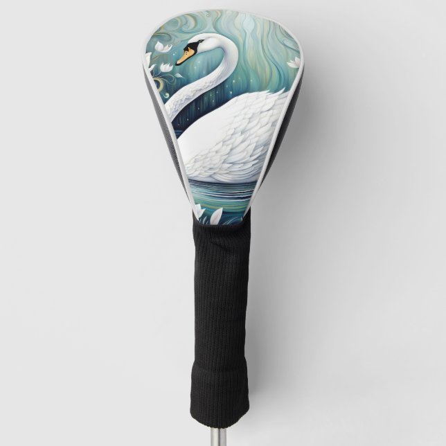 Beautiful Swan Golf Headcover (Vorderseite)