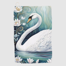 Beautiful Swan Golfhandtuch