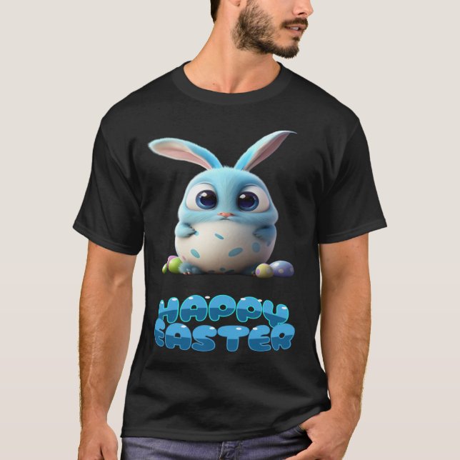 beautiful sweet happy Easter bunny T-Shirt (Vorderseite)