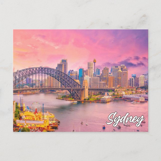 Beautiful Sydney, Australien Postkarte (Vorderseite)