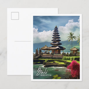 Beautiful Temple Bali Indonesien Postkarte