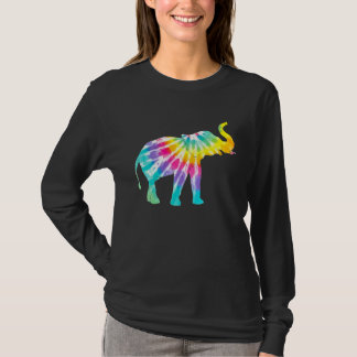 Beautiful Tie Dye Elephant T-Shirt