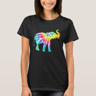 Beautiful Tie Dye Elephant T-Shirt