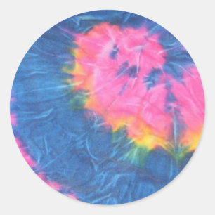 Beautiful Tie Dye Stickers-Retro Runder Aufkleber
