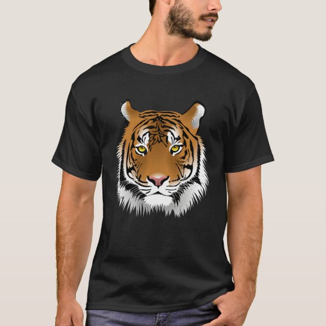 Beautiful Tiger Face T-Shirt (Vorderseite)