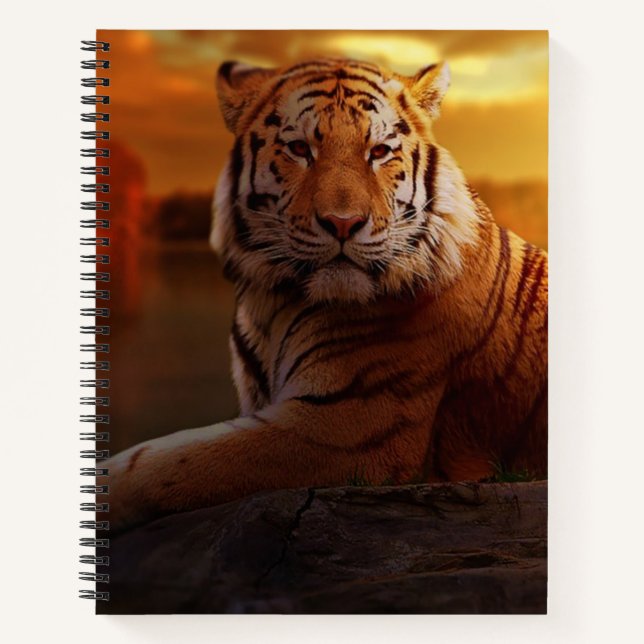 Beautiful Tiger Notizbuch (Vorderseite)