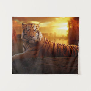 Beautiful Tiger Wandteppich