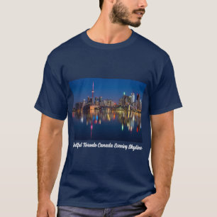 Beautiful Toronto Canada Abend Skyline T-Shirt