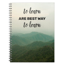 Beautiful Travel Zitates Spiral Foto Notebook