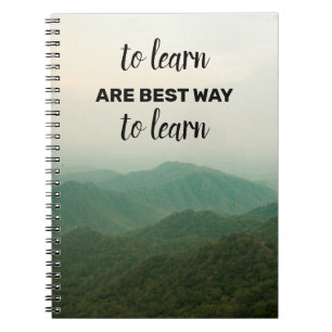 Beautiful Travel Zitates Spiral Foto Notebook Notizblock