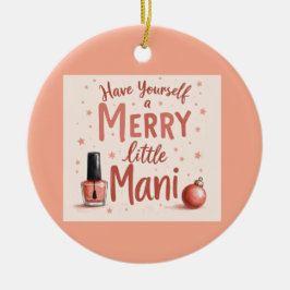 Beautiful tree bauble for any manicure Lover Keramik Ornament