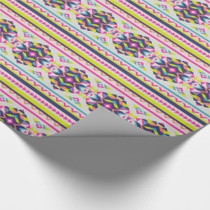 Beautiful Trendy Aztec Inspiriertes Muster Geschenkpapier