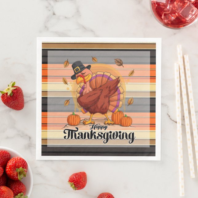 Beautiful Trendy Erntedank Herbstkollektion Serviette (Beispiel)