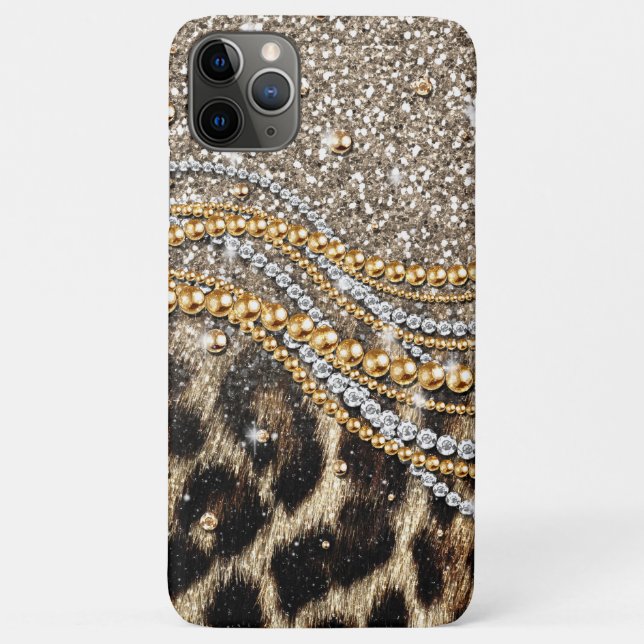 Beautiful Trendy Leopard Imitate Animal Print Case-Mate iPhone Hülle (Rückseite)