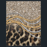 Beautiful Trendy Leopard Imitate Animal Print Flyer<br><div class="desc">Dieses Design zeichnet sich durch einen schönen und trendigen Leopardendruck mit Glitzer-Akzenten aus. Das Imitat Pelztierprint ist in den Farbtönen Gelb, Weiß, Grau, Braun, Schwarz und Creme erhältlich. Das Bild ist modern und modern, mit stilvollen und künstlerischen Elementen, die sicher gefallen werden. Es ist perfekt für diejenigen, die Liebe von...</div>
