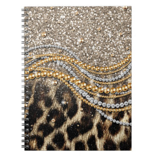 Beautiful Trendy Leopard Imitate Animal Print Notizblock