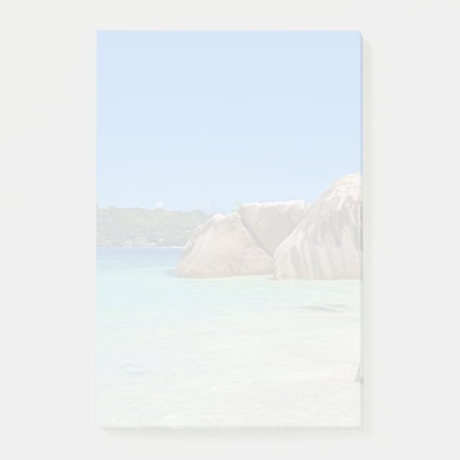 Beautiful Tropical Sea Rocky Coastline Post-it Klebezettel (Vorderseite)