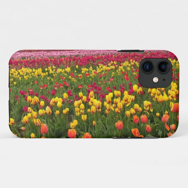Beautiful Tulip Field Oregon Case-Mate iPhone Hülle (Rückseite (Horizontal))