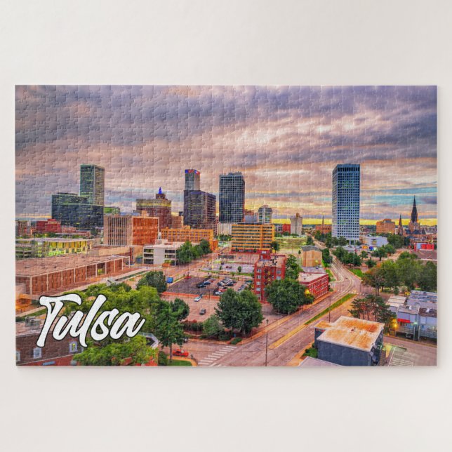 Beautiful Tulsa, Oklahoma, Vereinigte Staaten Puzzle (Horizontal)