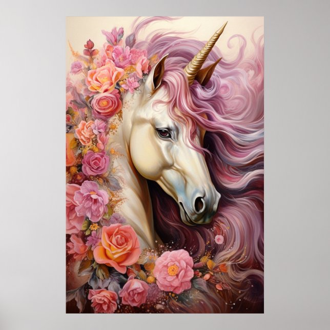 Beautiful Unicorn Poster (Vorne)