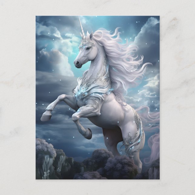 Beautiful Unicorn Postkarte (Vorderseite)