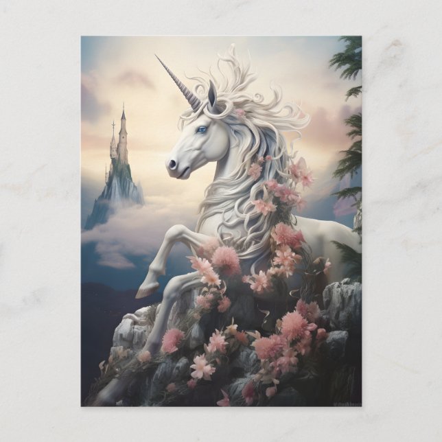 Beautiful Unicorn Postkarte (Vorderseite)
