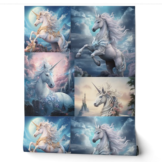 Beautiful Unicorn Tapete (Abrollen)
