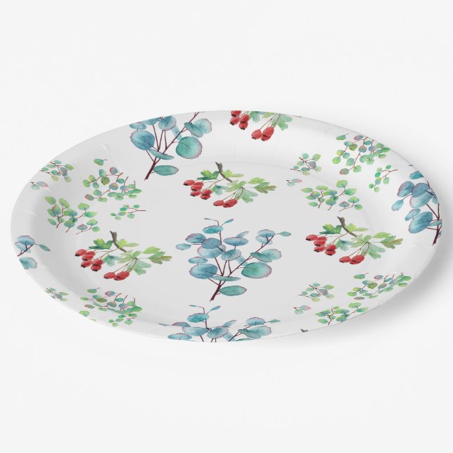 Beautiful unique 4th of July paper plate Pappteller (Schrägansicht)