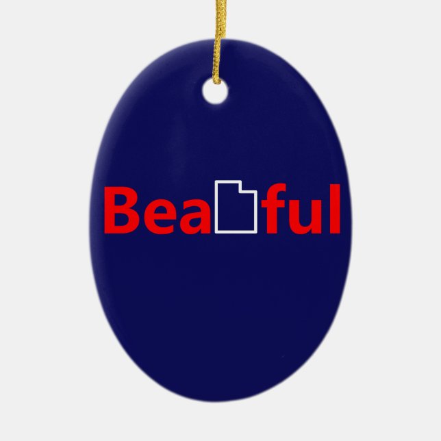 Beautiful Utah Keramik Ornament (Vorne)