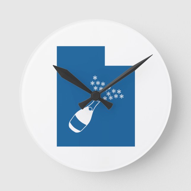 Beautiful Utah Runde Wanduhr (Vorderseite)