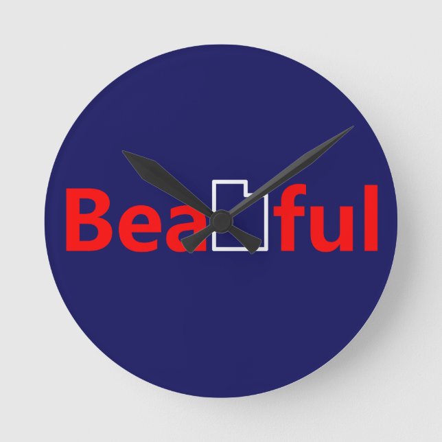 Beautiful Utah Runde Wanduhr (Vorderseite)