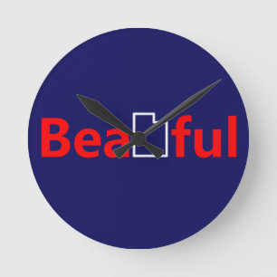 Beautiful Utah Runde Wanduhr