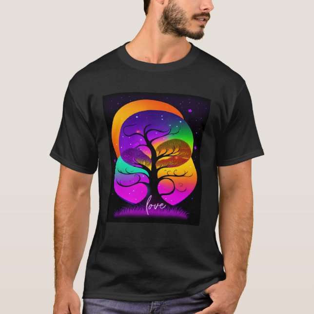 Beautiful Vibrant Tree Nature s Beauty  2 T-Shirt (Vorderseite)