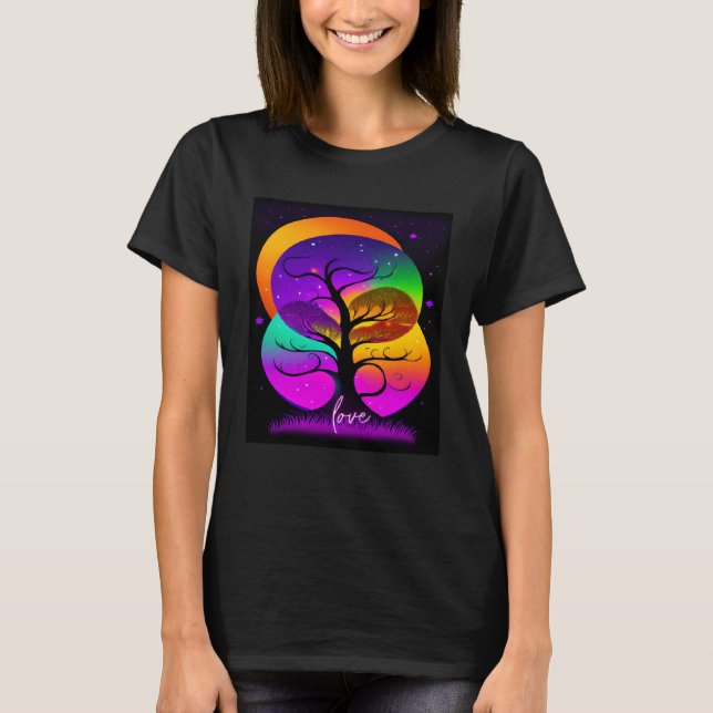 Beautiful Vibrant Tree Nature s Beauty  2 T-Shirt (Vorderseite)