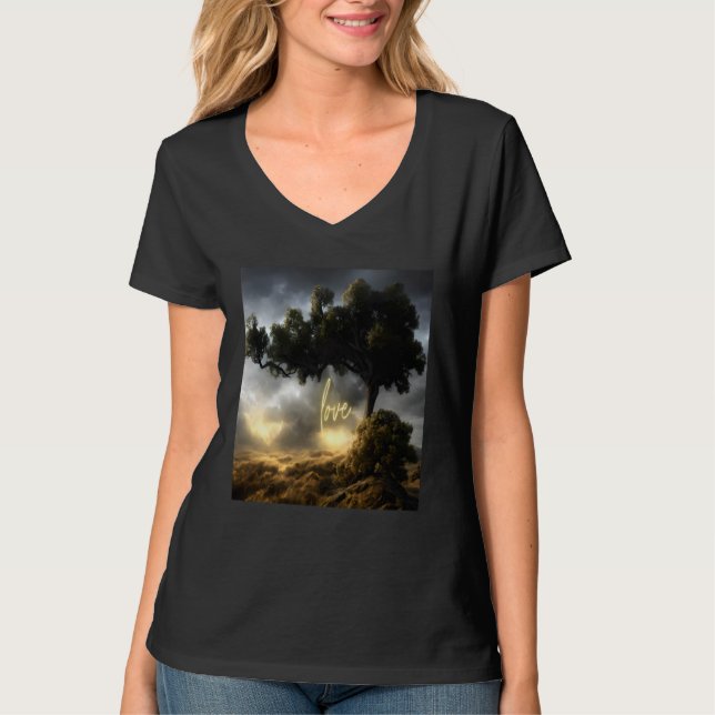 Beautiful Vibrant Tree Nature s Beauty  4 T-Shirt (Vorderseite)