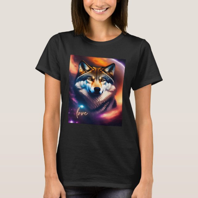 Beautiful Vibrant Wolf Nature s Beauty  4 T-Shirt (Vorderseite)