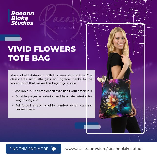 Beautiful Vivid Blume Tote Bag (Von Creator hochgeladen)
