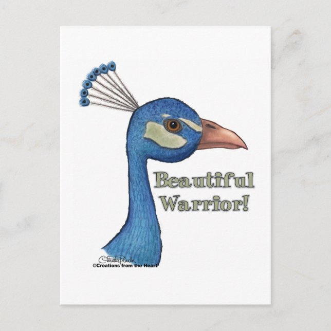 Beautiful Warrior Postkarte (Vorderseite)