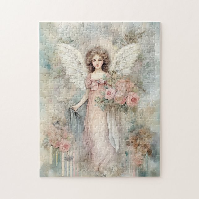 Beautiful Watercolor Angel Puzzle (Vertikal)