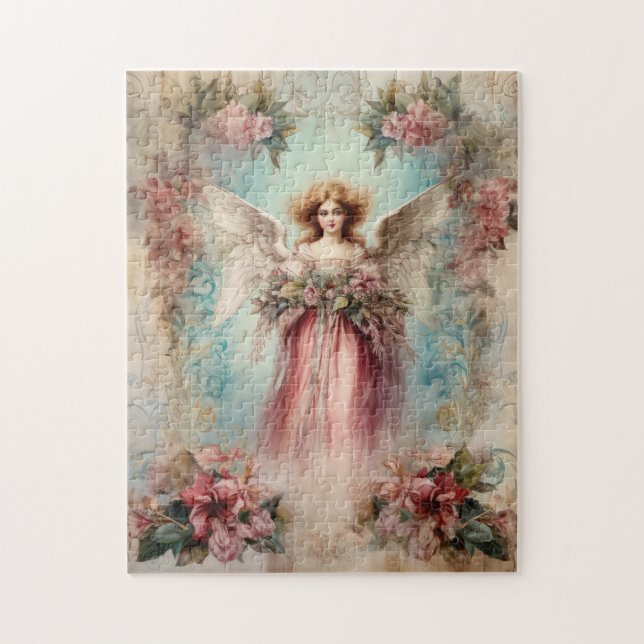 Beautiful Watercolor Angel Puzzle (Vertikal)