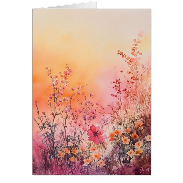 Beautiful Watercolor Jeder Anlass Notecards (Vorne)