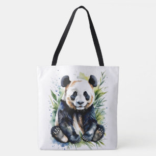 Beautiful Watercolor Panda Bear