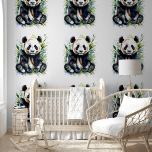 Beautiful Watercolor Panda Bear Tapete