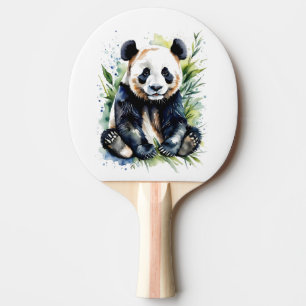 Beautiful Watercolor Panda Bear Tischtennis Schläger